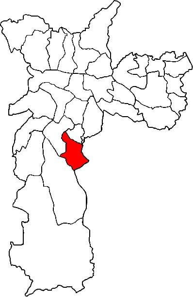 Şəhərin xəritəsi супрефектур Адемар San Paulo