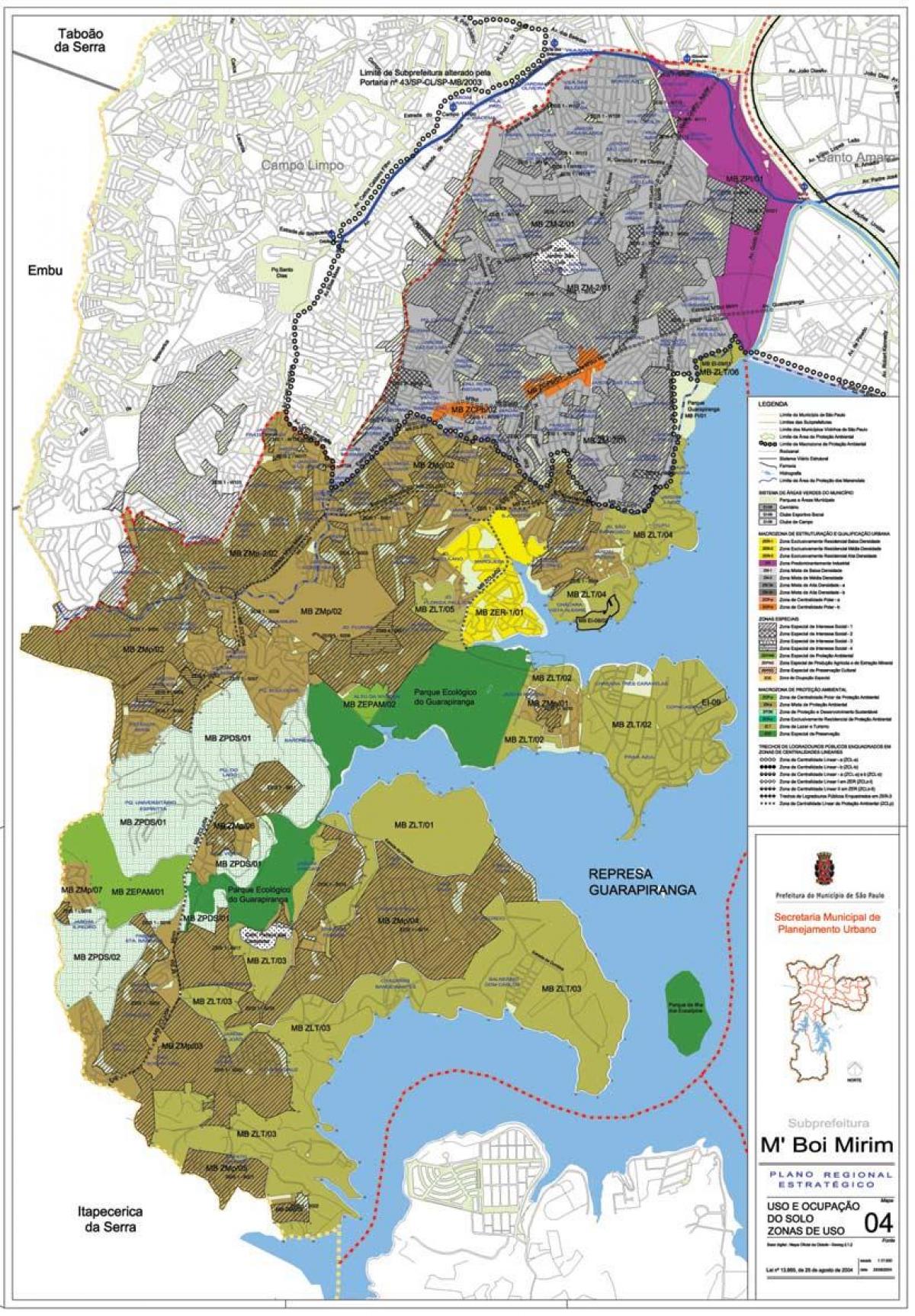 Карта'Boi M Мирим-San-Paulo - ələ torpaq