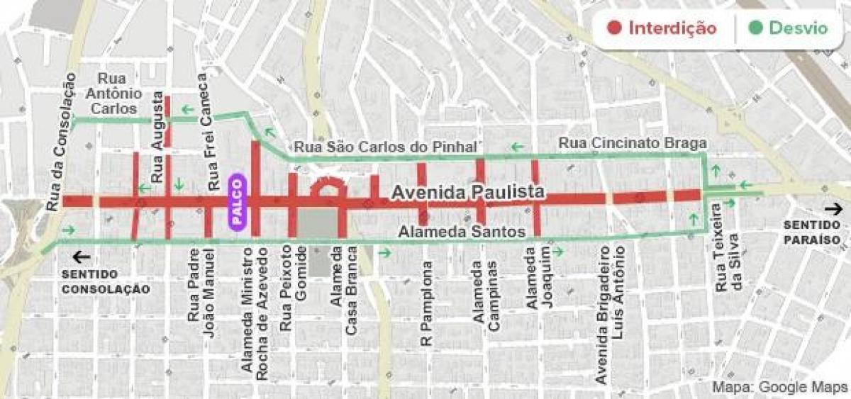 Kart prospekti Паулиста San Paulo