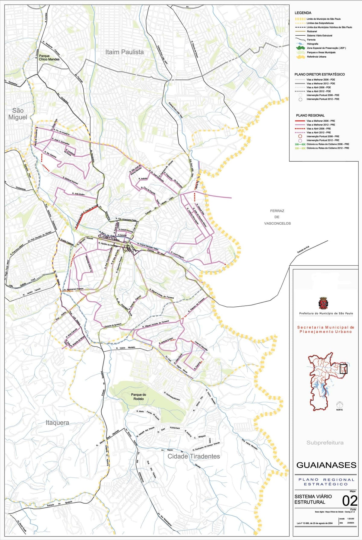 Kart Guaianases San - Paulo - yollar