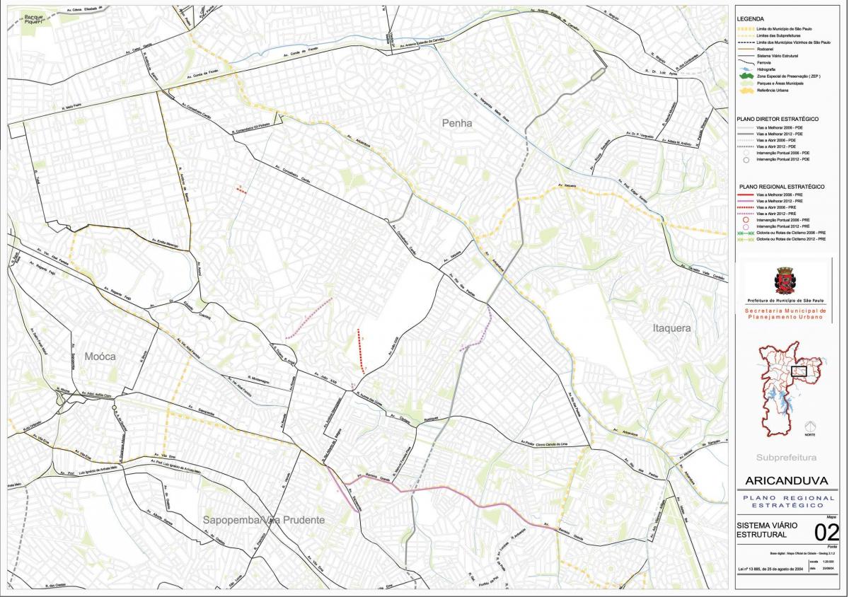 Kart Mərkəzi-Vila Формоза-San-Paulo - yollar