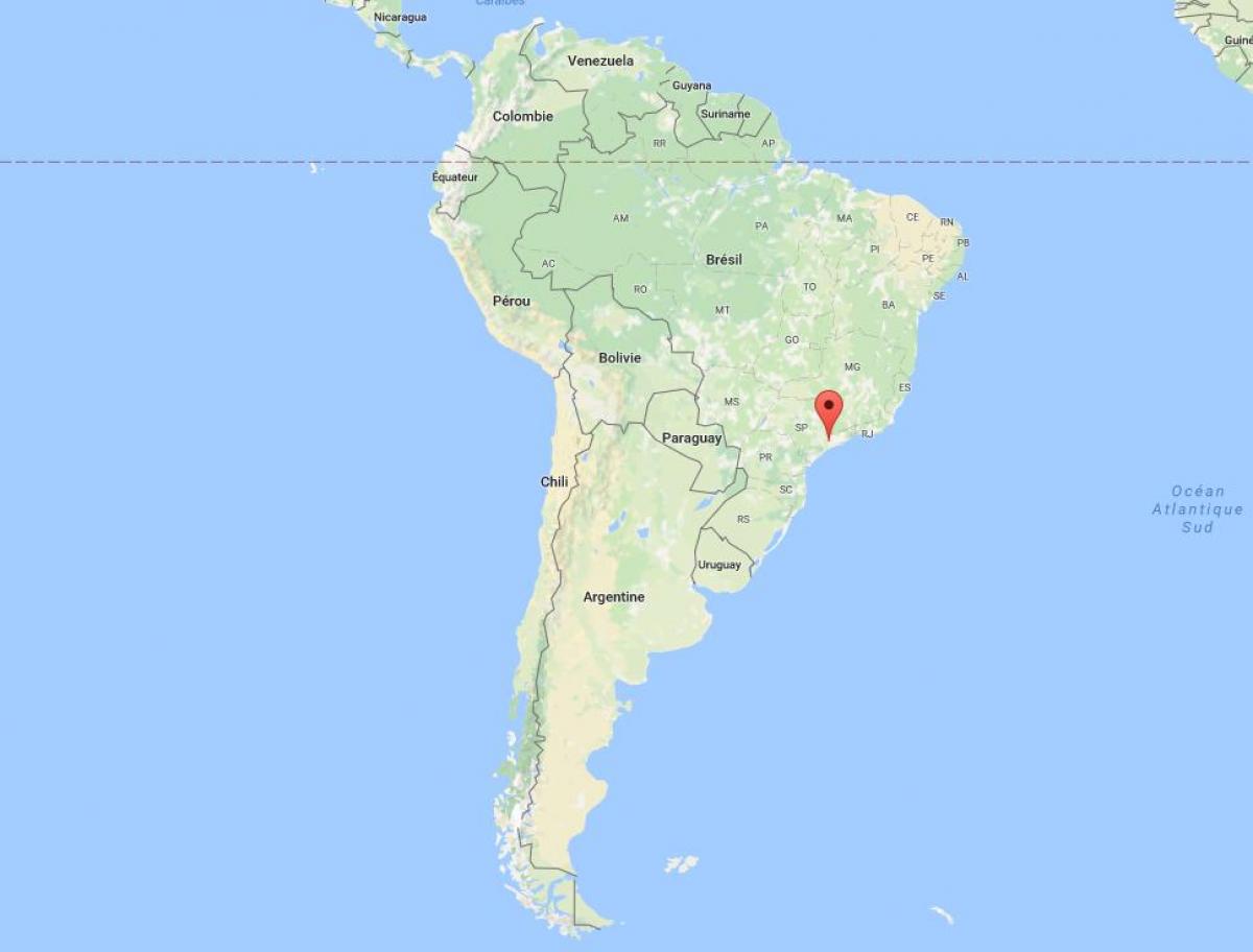 Kart San-Paulo Cənubi Amerika