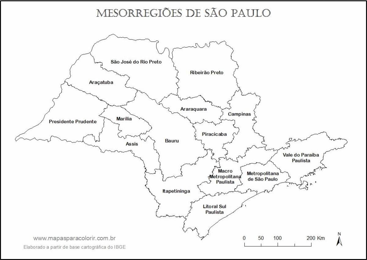 Kart San-Paulo Qız - adları regionların