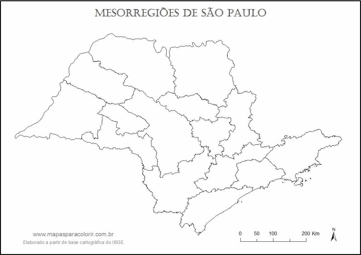 Kart San-Paulo Qız - bölgələr