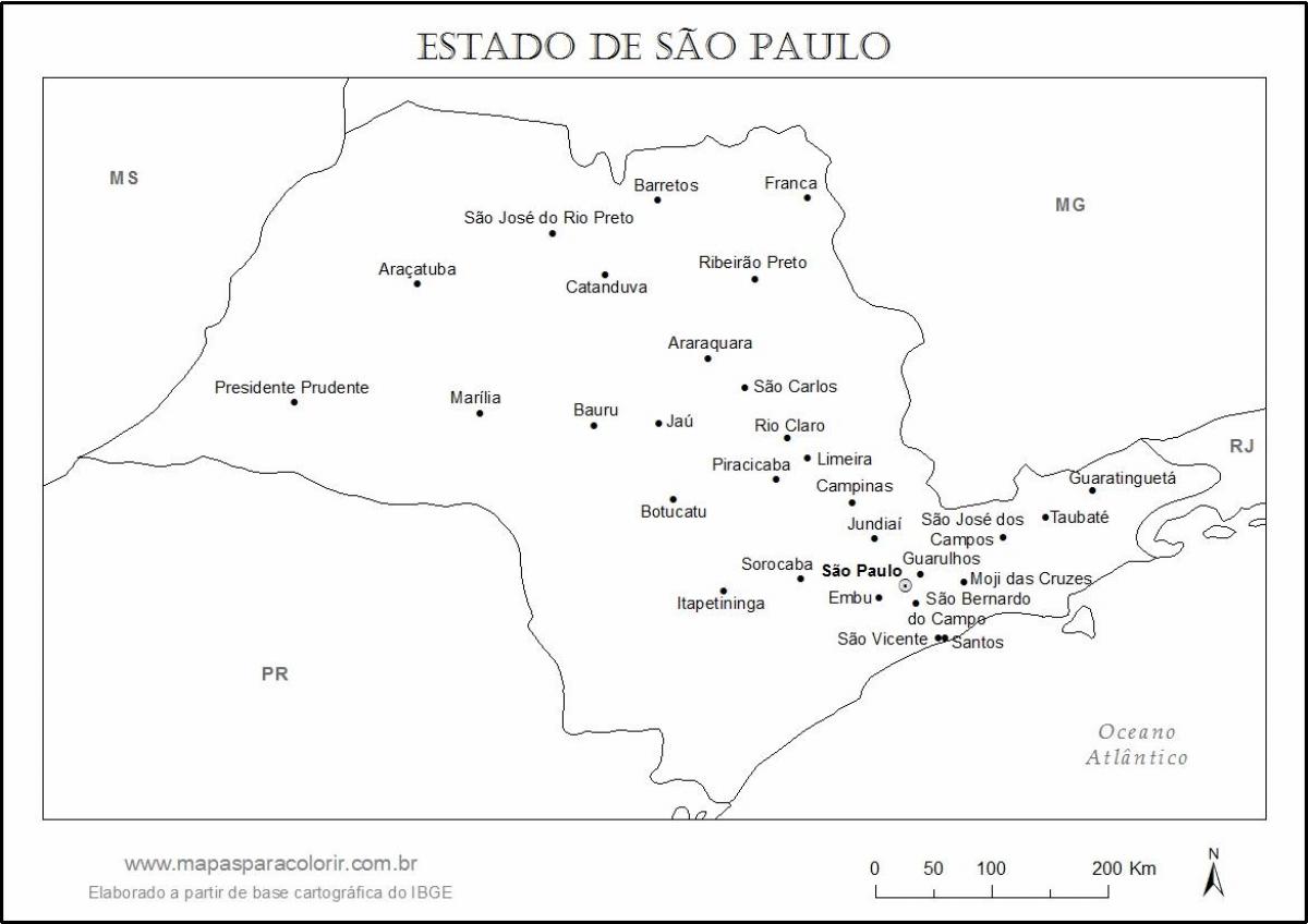 Kart San-Paulo Virgin - baş şəhəri
