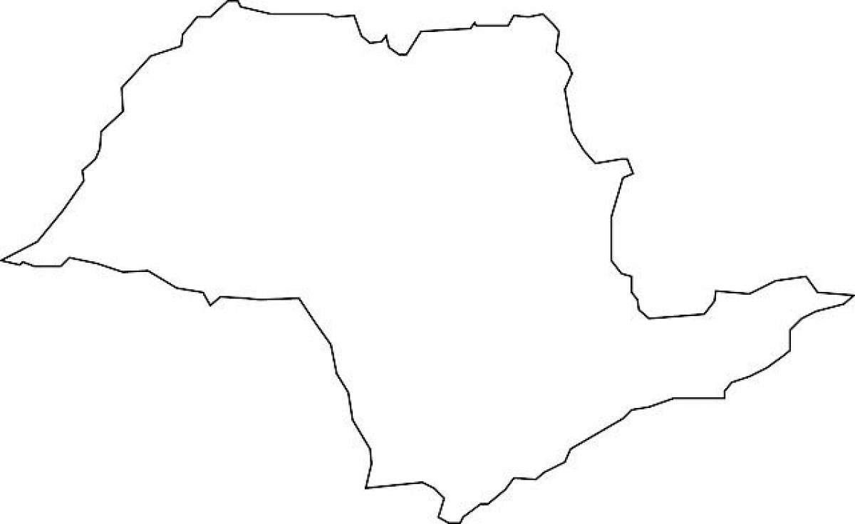 Kart San-Paulo vektor