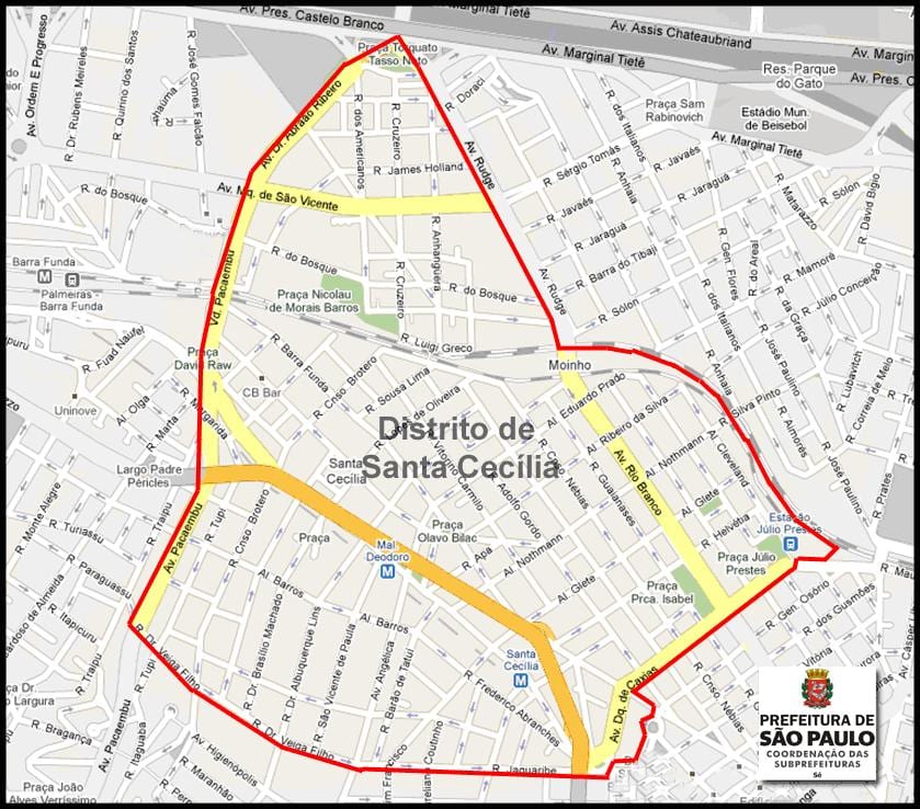 Kart Santa-Сесилии San Paulo