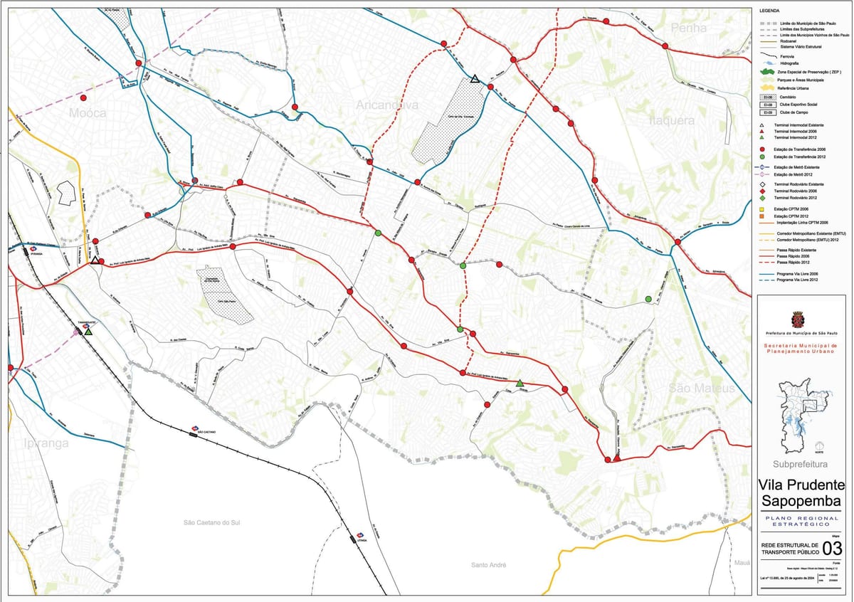 Kart Sapopembra San - Paulo - ictimai nəqliyyat