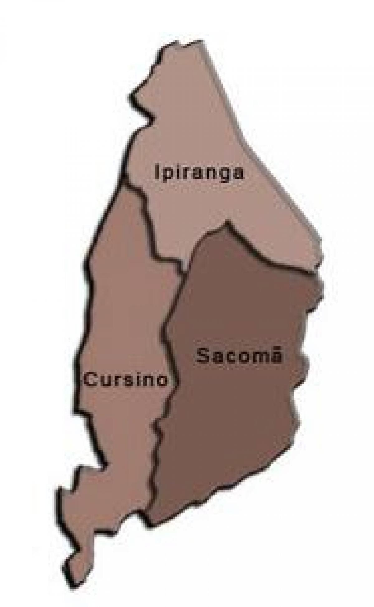 Kart супрефектур Ипиранга