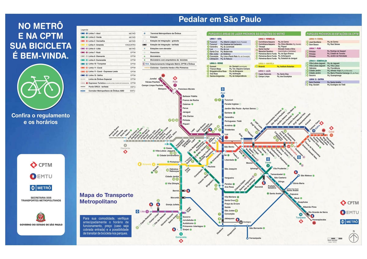 Xəritə-guide Velosiped-San Paulo
