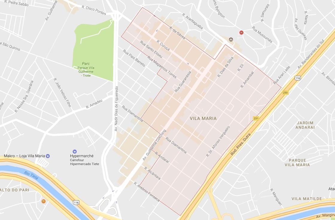 Kart Vila-Maria-San Paulo