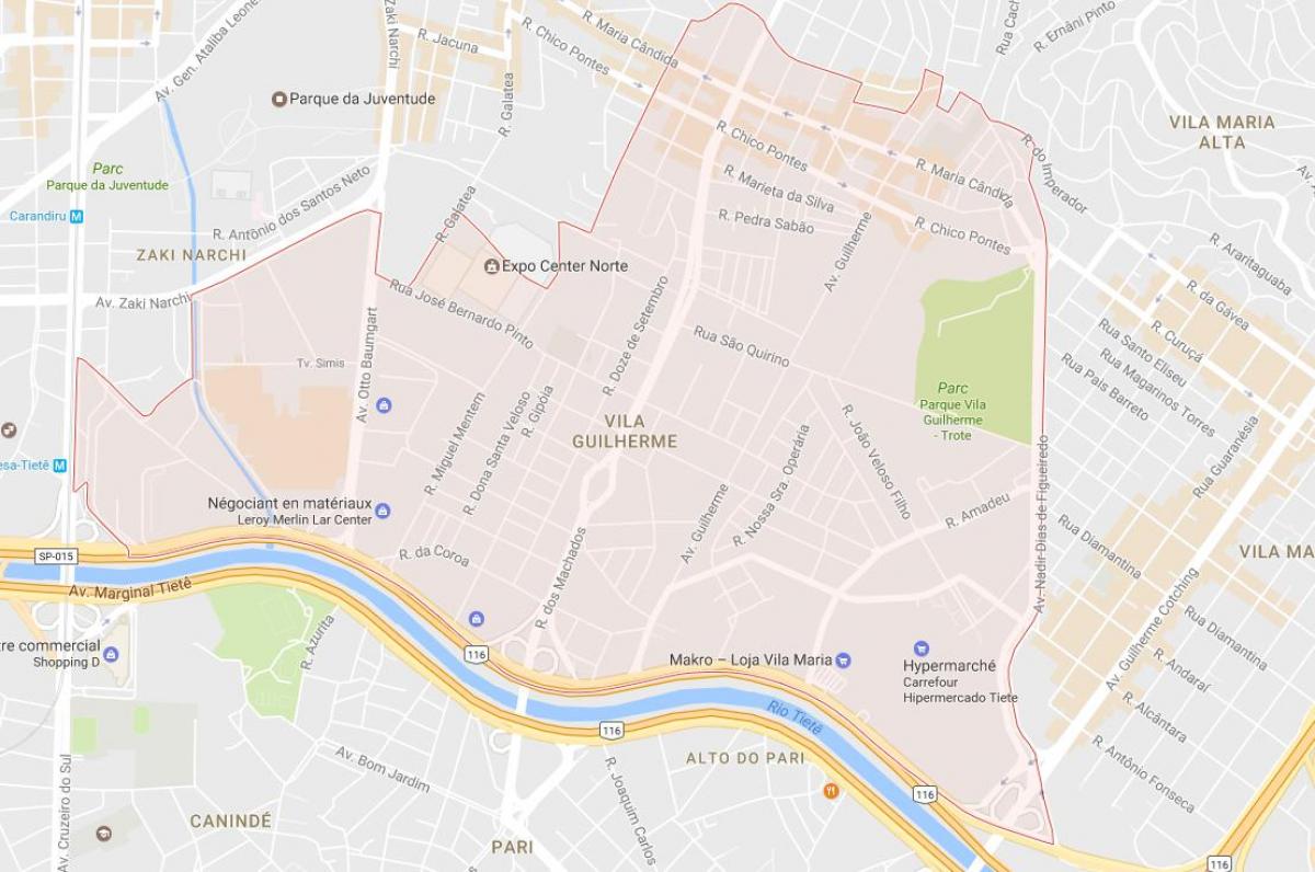 Kart San-Paulo-Vila Гильерне