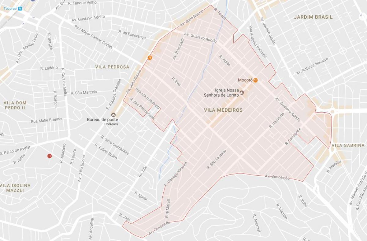 Kart San Медейрус-Vila-Paulo