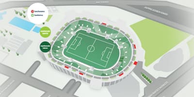 Kart Альянц Park - üst tribunasından