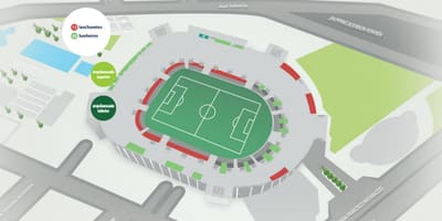 Kart Альянц Park - aşağı tribunasından