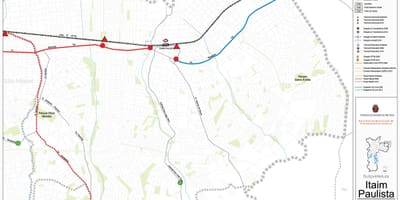 Kart Итайн Паулисте - Curuçá Vila-San - Paulo - ictimai nəqliyyat
