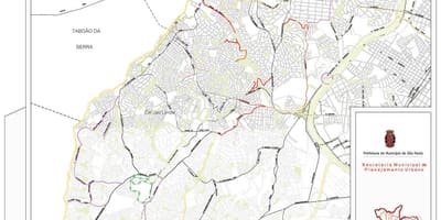 Kart Кампу-Лимпу-San-Paulo - yollar