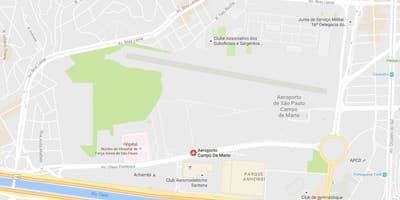Kart hava limanının Campo de-mart