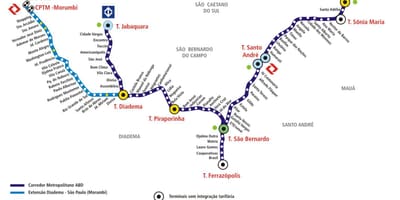 Kart коредоре метрополитано Abd