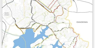 Kart Сидаде Адемаре San-Paulo - yollar