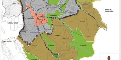 Kart Сидаде Тирадентесе San-Paulo - ələ torpaq
