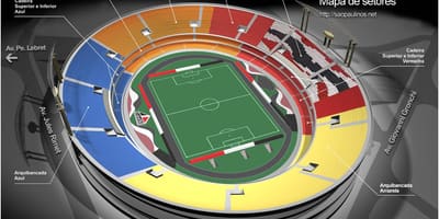 Kart Сисеро-Помпеу de Toledo-San-Paulo stadionu
