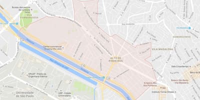 Kart Alto-de-Пинейрос San Paulo