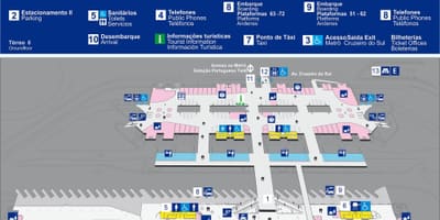Kart avtobus terminalında Тиете - üst mərtəbə