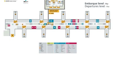 Kart Beynəlxalq hava limanı San-Paulo / Гуарульос - terminal 3