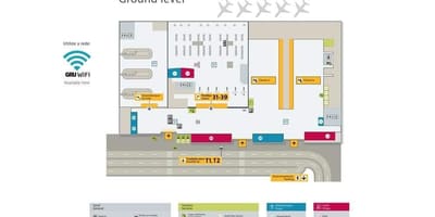 Kart Beynəlxalq hava limanı San-Paulo / Гуарульос - terminal 4