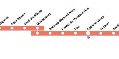 Kart San-Paulo CPTM - line 11 - Mərcan