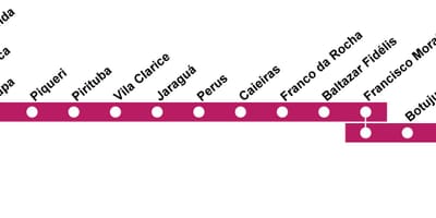 Kart San-Paulo CPTM - line 7 - yaqut