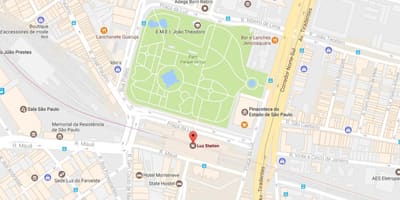 Kart dəmir yolu vağzalının la-Лус-San Paulo