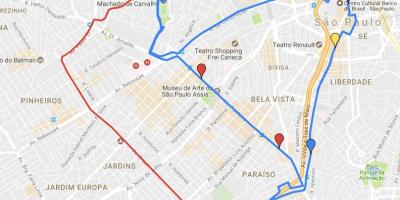 Kart dairəvi turizmi San-Paulo - line