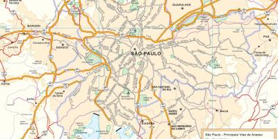 Kart yolların San Paulo