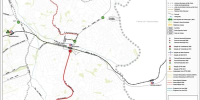 Kart Guaianases San - Paulo - ictimai nəqliyyat
