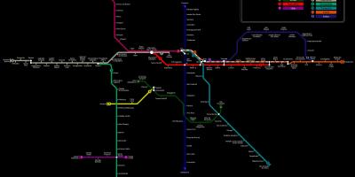 Metro xəritəsi San-Paulo CPTM
