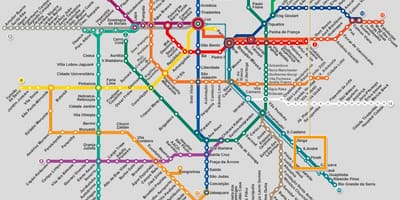 Metro xəritəsi, San Paulo