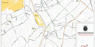 Kart Пинхейрос şəhərinin San - Paulo - yollar