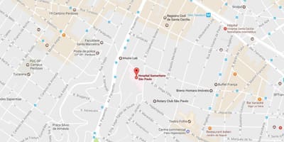 Kart samaritano, böyük bir xəstəxanada San Paulo