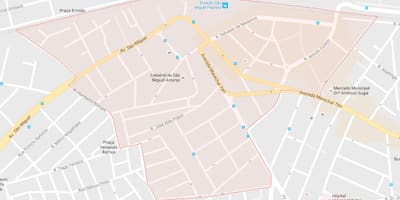 Kart San Мигел-Паулиста-San Paulo