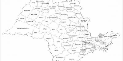 Kart San-Paulo Qız - mikro-regionların