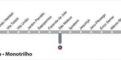 Kart San-Paulo tek ray - line 15 - gümüş