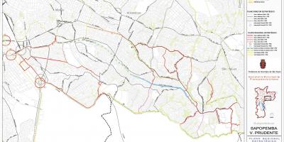 Kart Vila-Пруденти-San-Paulo - yollar