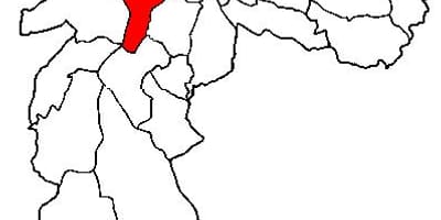 Kart супрефектур Пинхейрос şəhərinin San Paulo