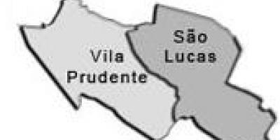 Kart супрефектур Vila-Пруденти